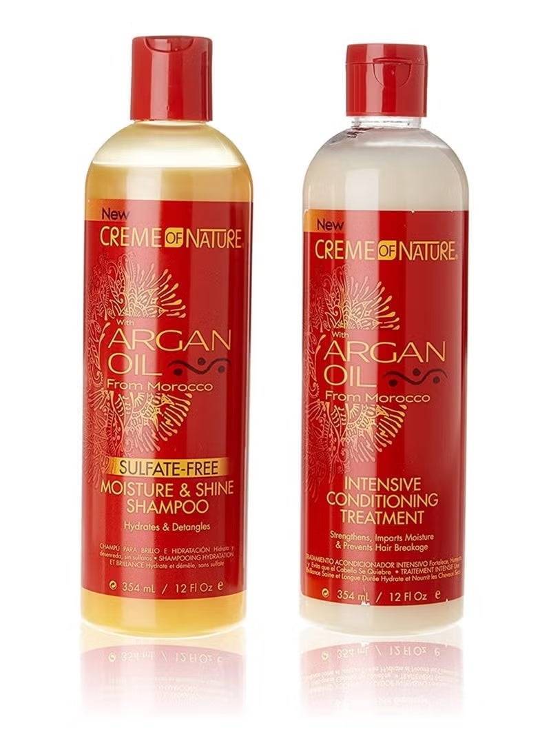 كريم أوف ناتشر مجموعة كريم أوف نيتشر بزيت الأرغان – شامبو وبلسم مغذيان (350 مل لكل منهما) - Image 4